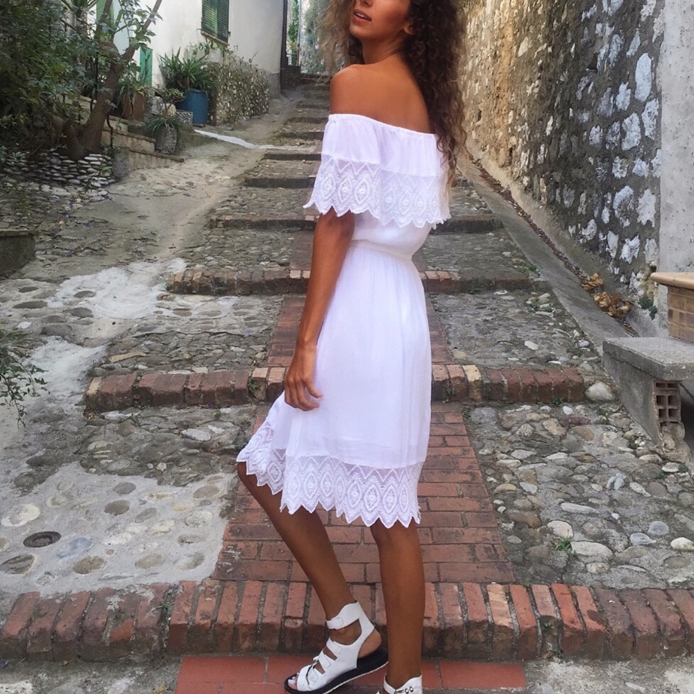 Topshop white dress